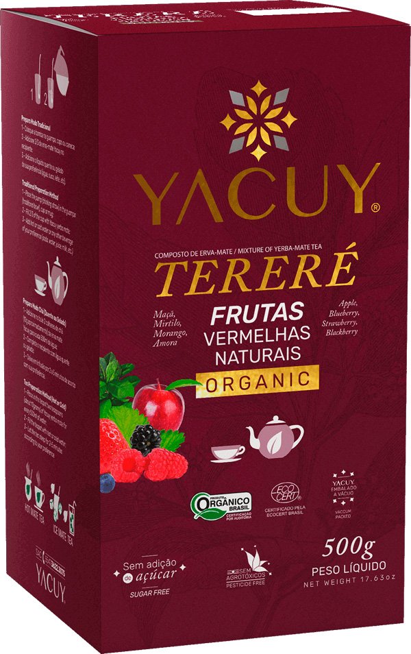 Tereré orgánico de frutas rojas